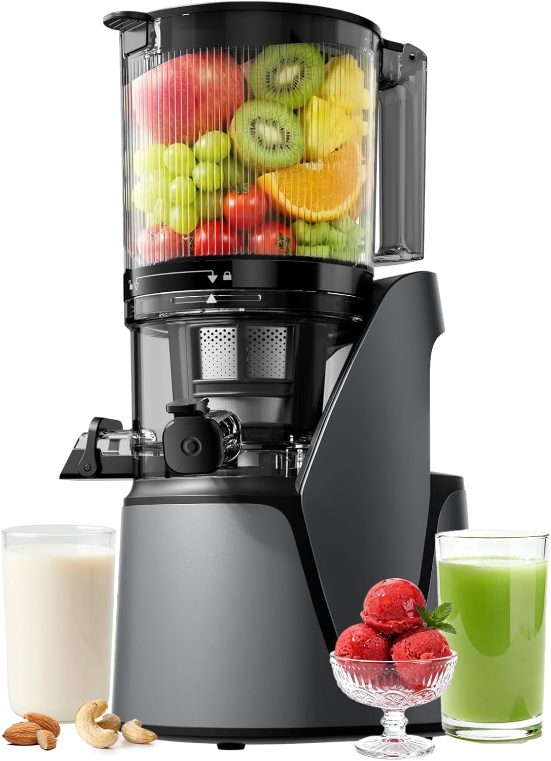Cold Press Juicer - Juicer Machines, 3-in-1 Cold Press Juicer