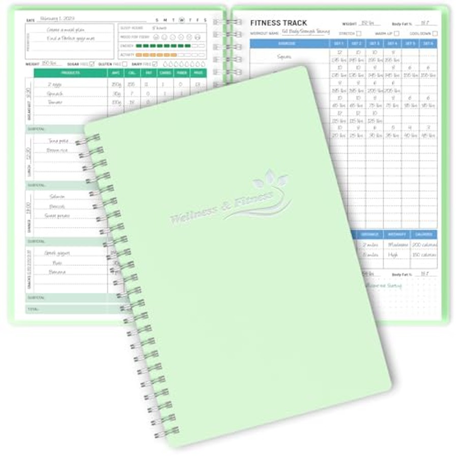 Health Wellness Journal - Wellness Planner and Fitness Log -