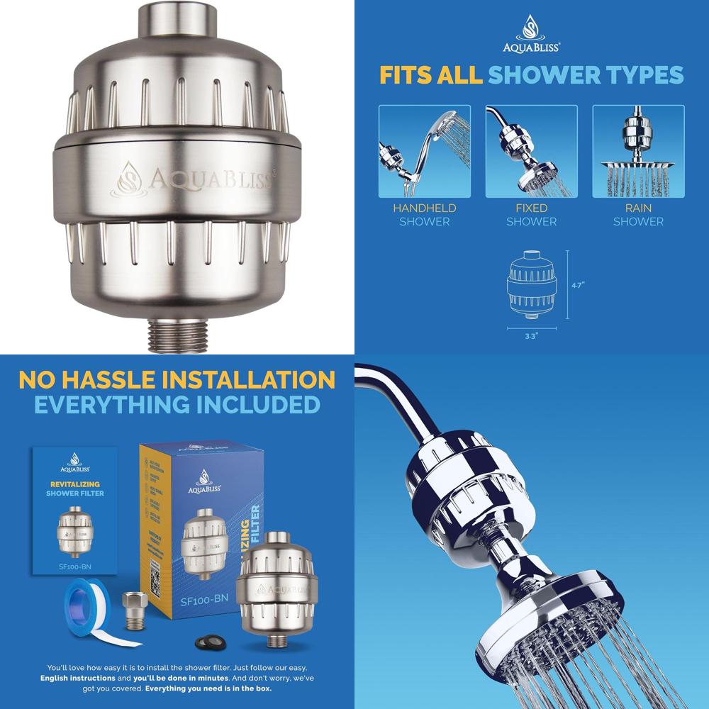 Health & Wellness Fairs - High Output AquaBliss Shower Filter -