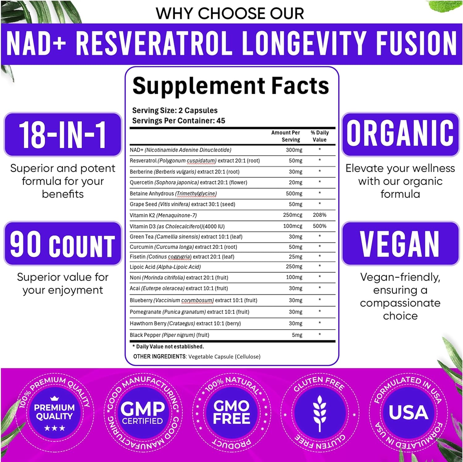 90pcs NAD Supplement - Longevi - Longevity Health & Wellness Hotel avaliação e preço
