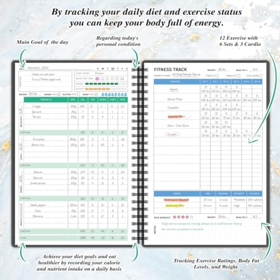 Wellness Planner and Fitness L - Health Wellness Journal avaliação e preço
