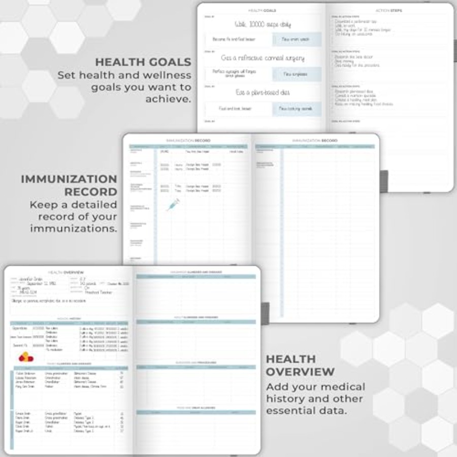 Large Medical Planner 12-Month - Health Wellness Month avaliação e preço
