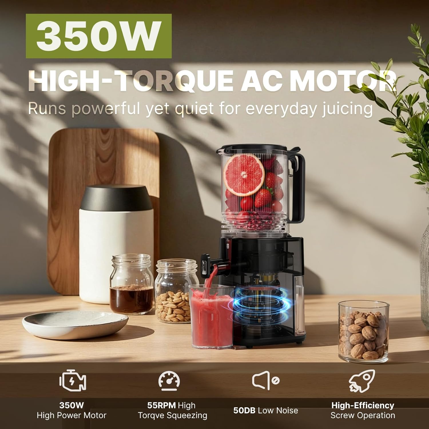 Cold Press Juicer, 5.5in Wide  - Cold Press Juicer avaliação e preço