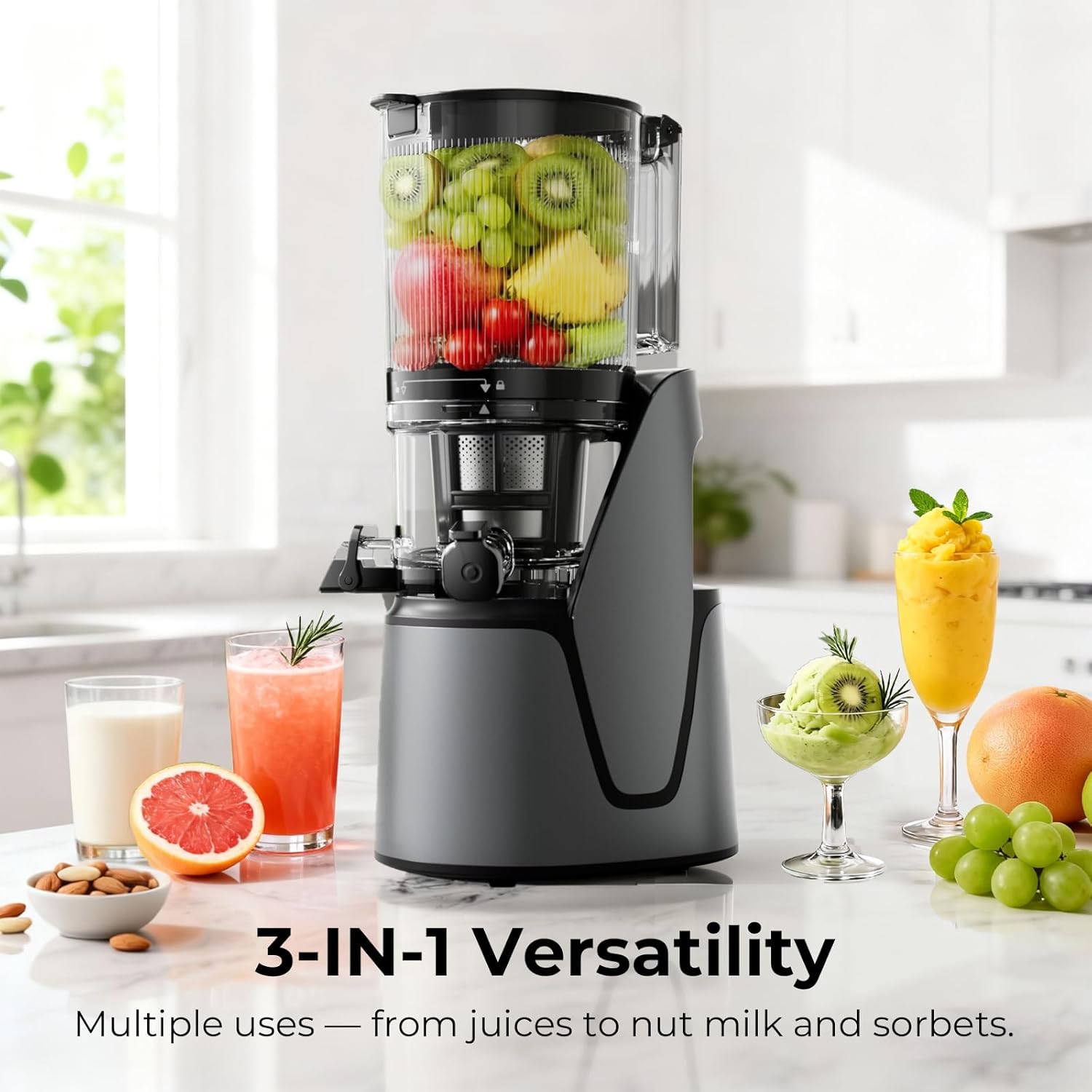 Juicer Machines, 3-in-1 Cold P - Cold Press Juicer avaliação e preço
