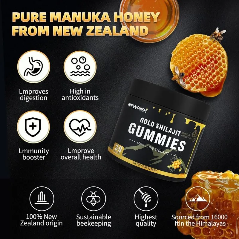 Gold Shilajit Gummies - Immune - Health Wellness Gummies avaliação e preço