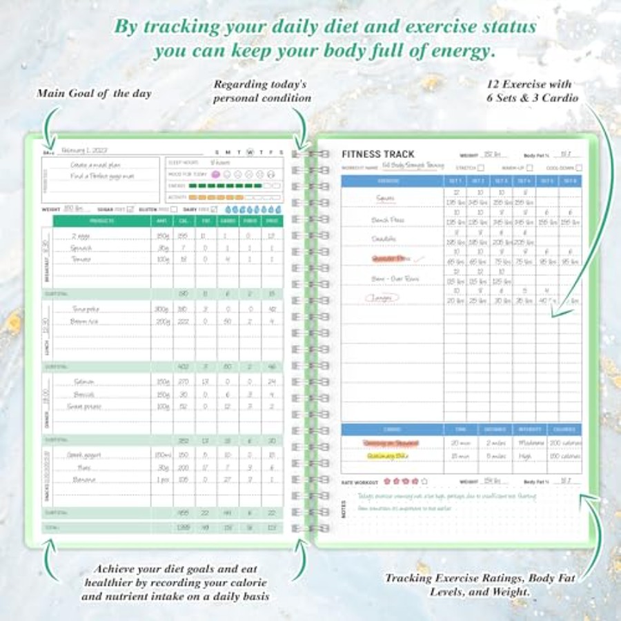 Wellness Planner and Fitness L - Health Wellness Journal avaliação e preço