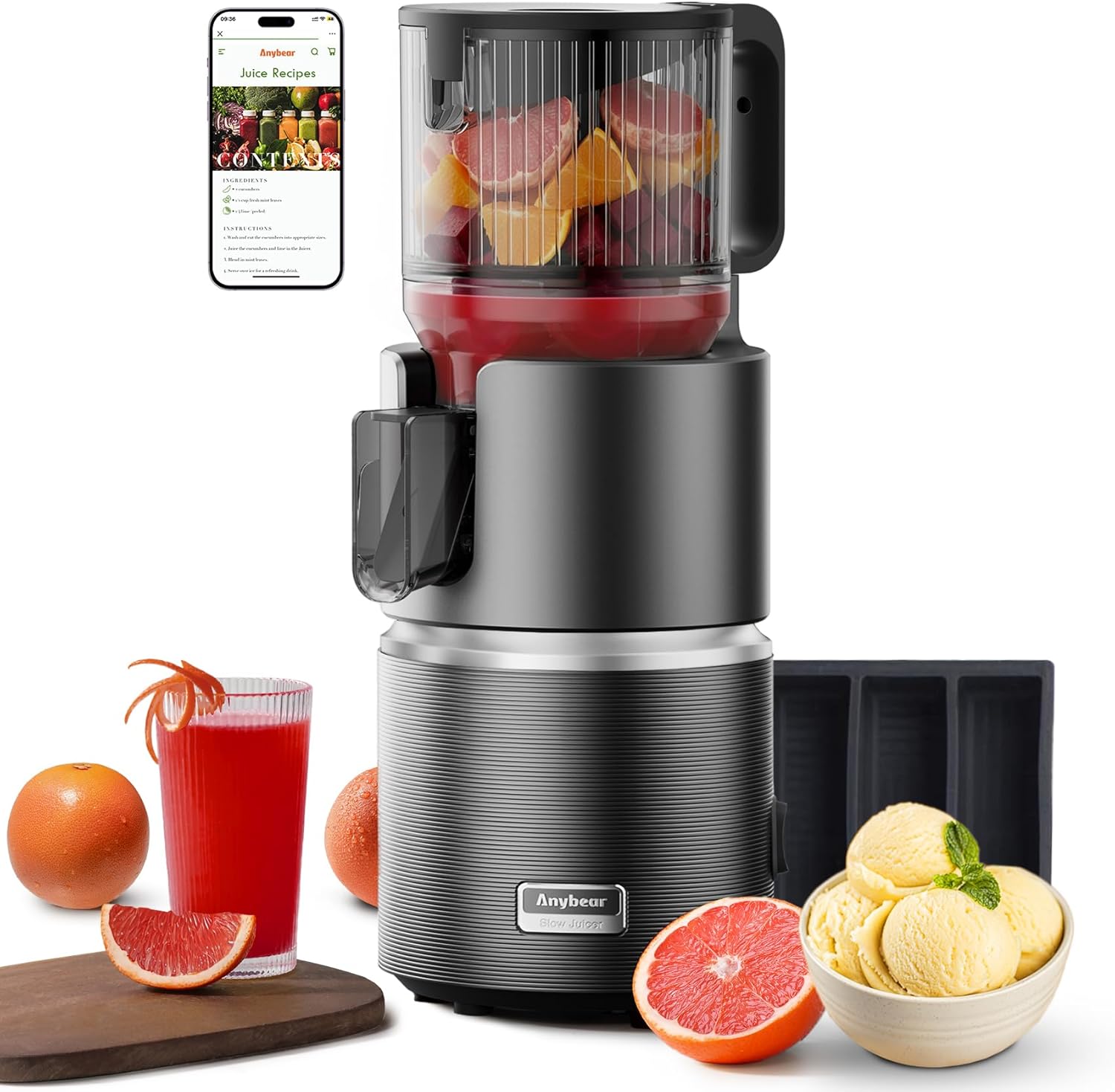 Cold Press Juicer with 4.9