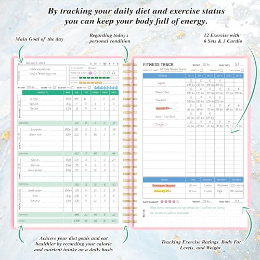 Wellness Planner and Fitness L - Health Wellness Journal avaliação e preço
