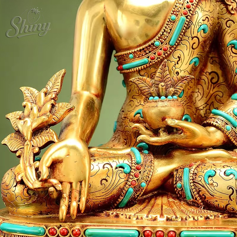 Tibet Buddha Statue Bronze Gil - Longevity Health & Wellness Hotel avaliação e preço