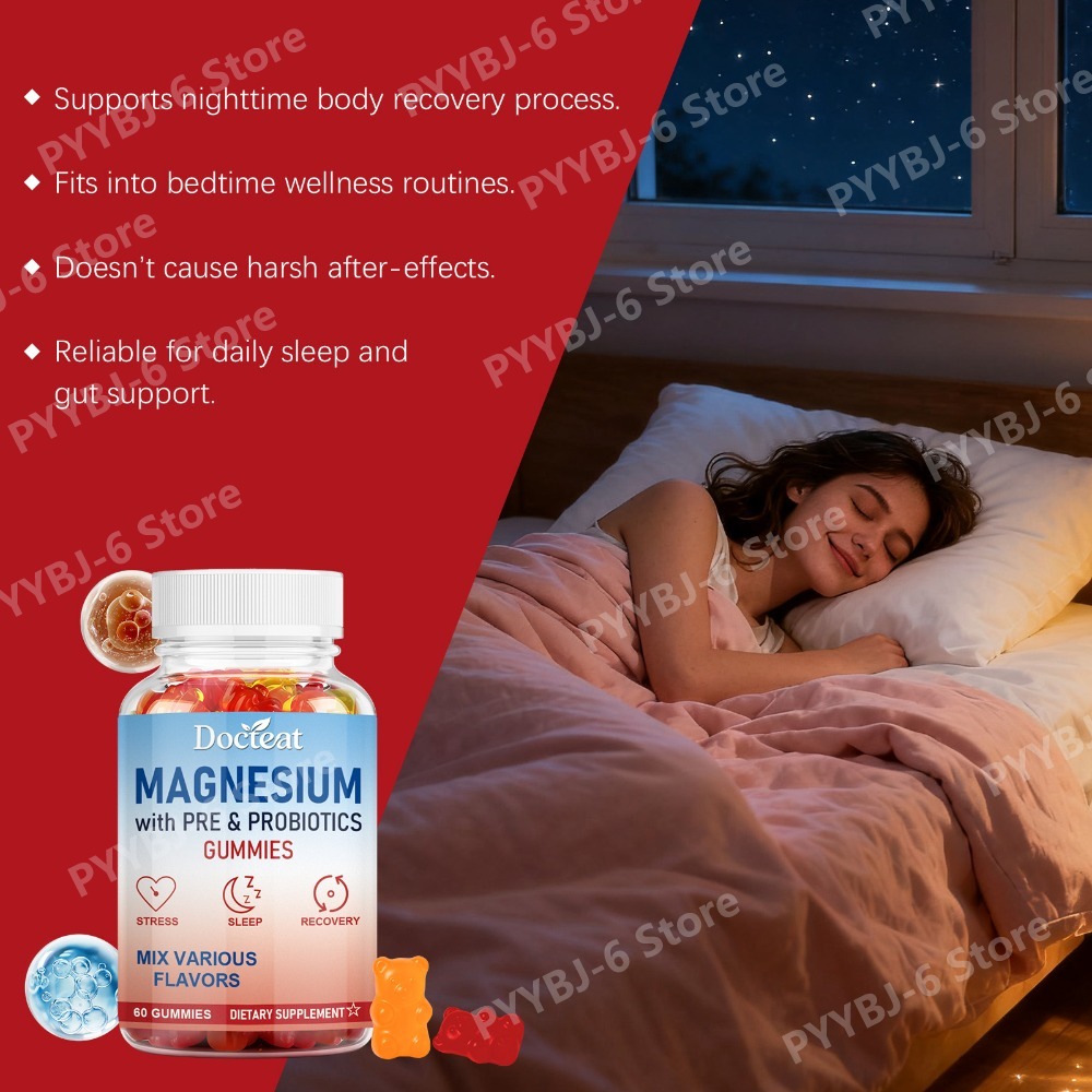 Magnesium Gummies with Pre &Pr - Health Wellness Gummies avaliação e preço