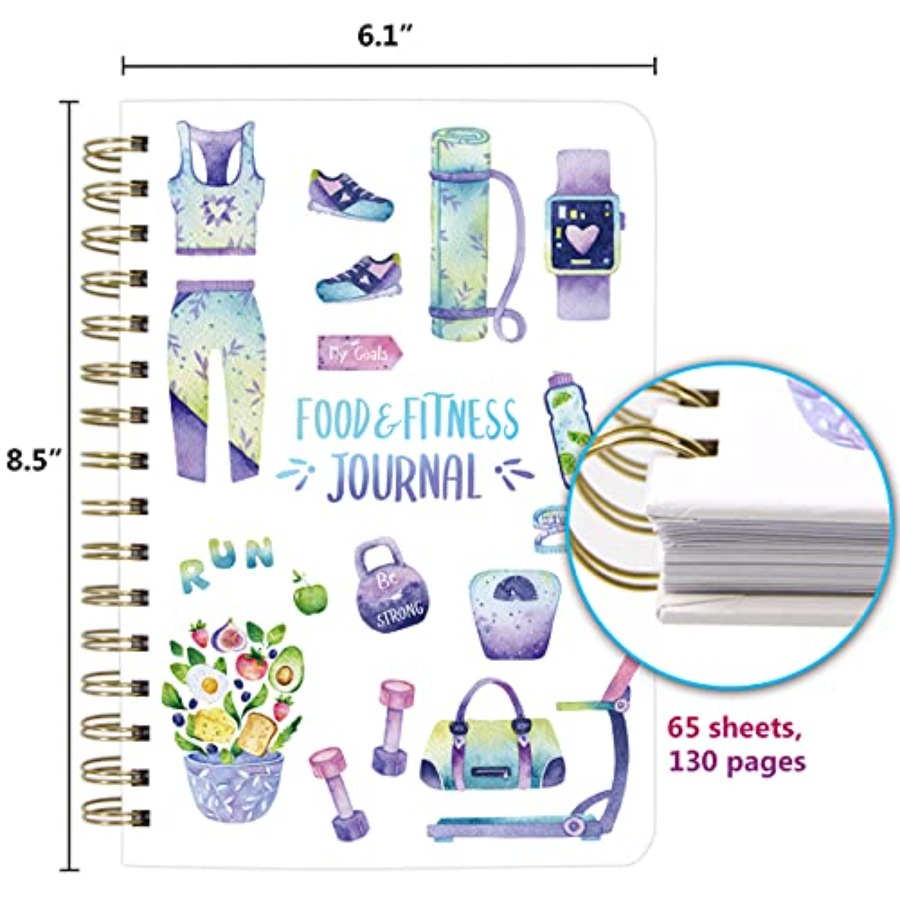 Food and Fitness Meal Workout  - Health Wellness Journal avaliação e preço