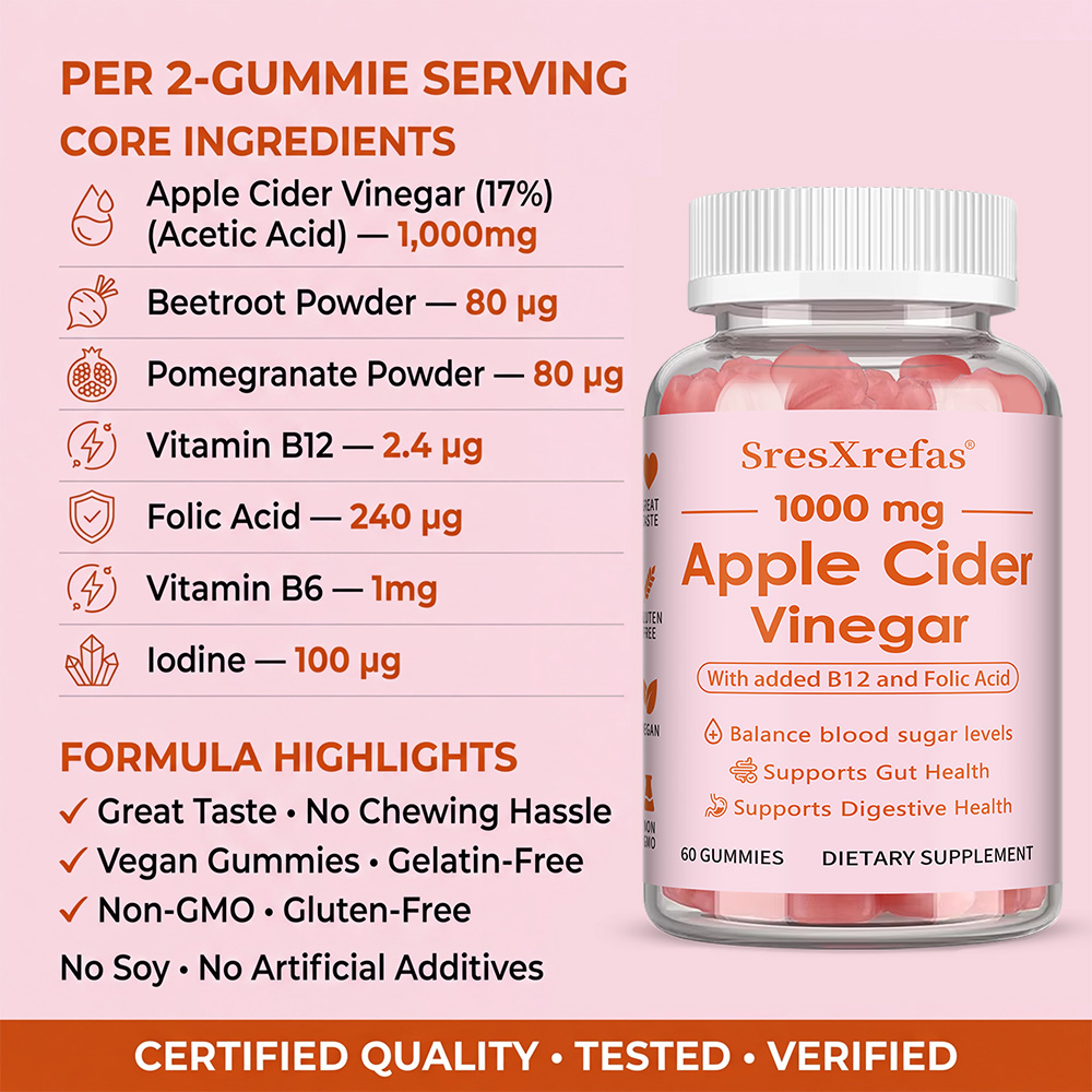 Apple Cider Vinegar Gummies wi - Health Wellness Gummies avaliação e preço