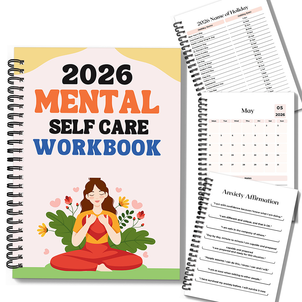 1PC 2026 Mindful Mental Self-C - Health Wellness Journal avaliação e preço