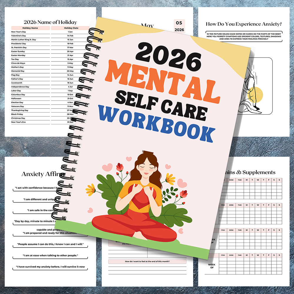 1PC 2026 Mindful Mental Self-C - Health Wellness Journal avaliação e preço