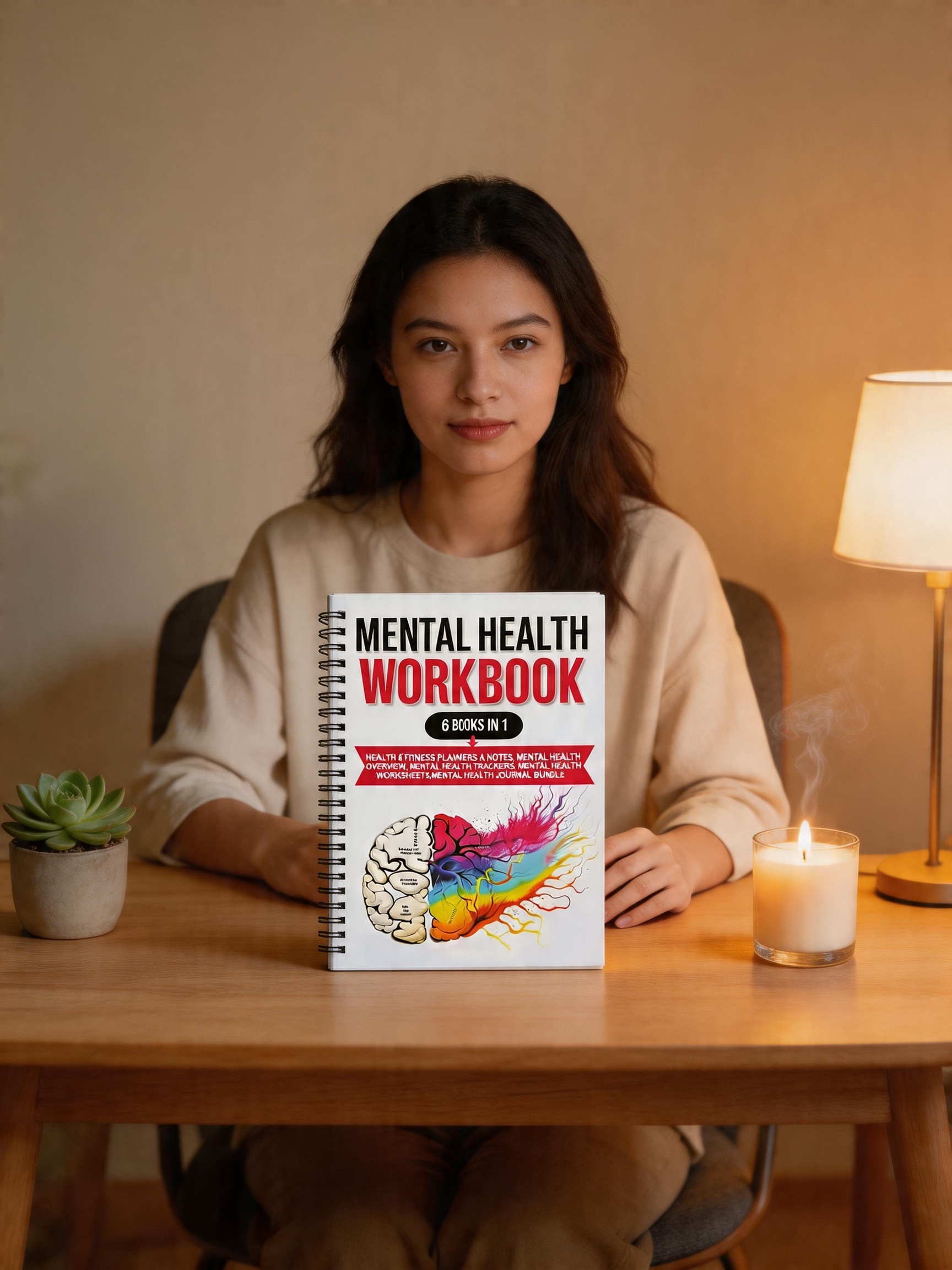 1pcs Mental Health Workbook &  - Health Wellness Journal avaliação e preço