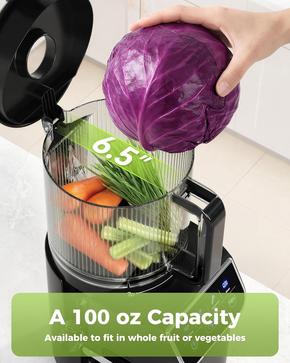 3-in-1 Cold Press Juicer: 6.5