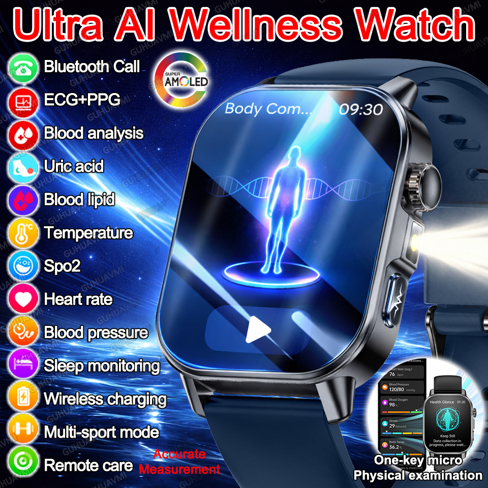 2026 Ultra AI Wellness ECG+PPG - Health Wellness Month avaliação e preço