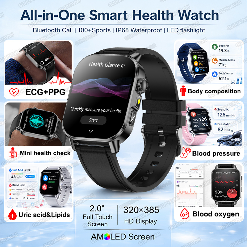 2026 Ultra AI Wellness ECG+PPG - Health Wellness Month avaliação e preço